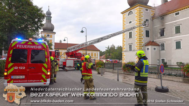 20180907 Brand im Wasserschloss Kottingbrunn  Foto: © Stefan Schneider