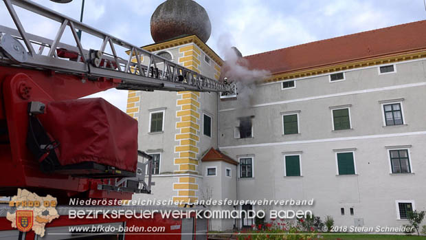 20180907 Brand im Wasserschloss Kottingbrunn  Foto: © Stefan Schneider