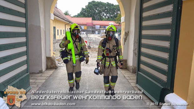 20180907 Brand im Wasserschloss Kottingbrunn  Foto: © Stefan Schneider