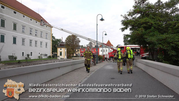 20180907 Brand im Wasserschloss Kottingbrunn  Foto: © Stefan Schneider