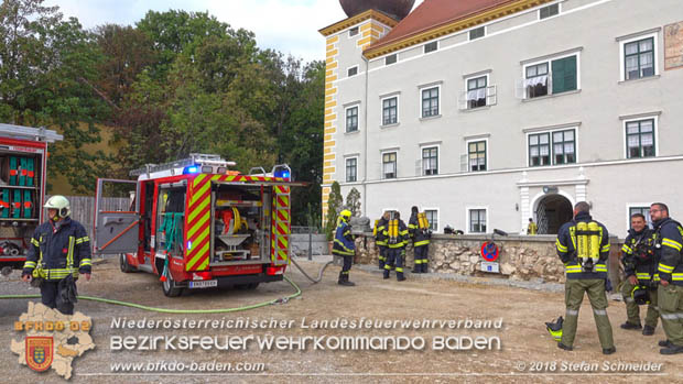 20180907 Brand im Wasserschloss Kottingbrunn  Foto: © Stefan Schneider