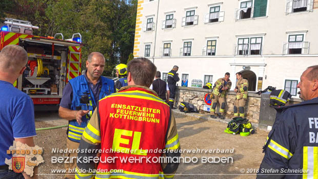 20180907 Brand im Wasserschloss Kottingbrunn  Foto: © Stefan Schneider