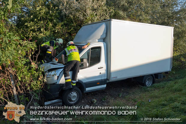 20180918 Verkehrsunfall auf der A2 beim Knoten Guntramsdorf  Foto:  Stefan Schneider 