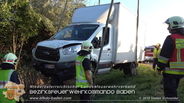 20180918 Verkehrsunfall auf der A2 beim Knoten Guntramsdorf  Foto:  Stefan Schneider 