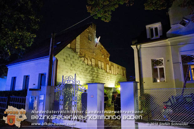 20181024 Sturmtief "Siglinde" ber Baden Stadtteil Weikersdorf  Foto:  Stefan Schneider