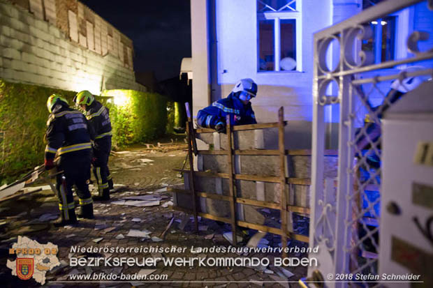 20181024 Sturmtief "Siglinde" ber Baden Stadtteil Weikersdorf  Foto:  Stefan Schneider