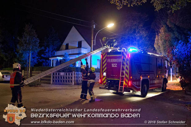 20181024 Sturmtief "Siglinde" ber Baden Stadtteil Weikersdorf  Foto:  Stefan Schneider