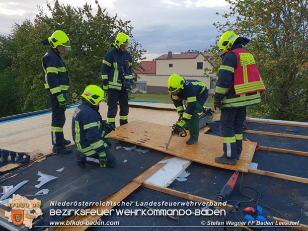 20181024 Sturmtief "Siglinde" ber Baden Stadtteil Leesdorf  Foto:  Stefan Wagner FF Baden-Leesdorf