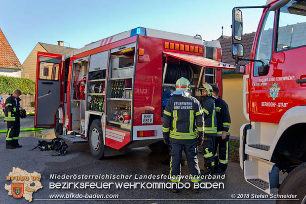 20181031 Wohnhausbrand in Enzesfeld  Foto:  Stefan Schneider BFK Baden