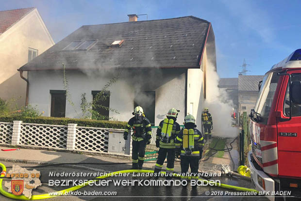 20181031 Wohnhausbrand in Enzesfeld  Foto: © Pressestelle BFK BADEN