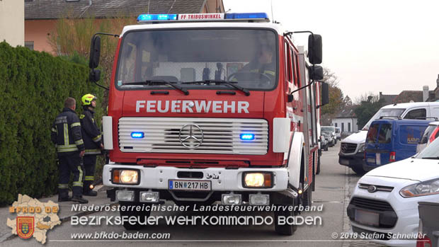 20181117 3-fache Brandstiftung in Tribuswinkler Wohnsiedlung  Foto:  Stefan Schneider