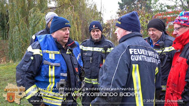 20181120 Kleiner Gewsserschaden auf Teich in der Eigenheimsiedlung Mllersdorf/Guntramsdorf  Foto:  Stefan Schneider BFK BADEN