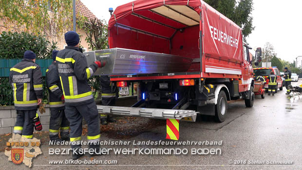 20181120 Kleiner Gewsserschaden auf Teich in der Eigenheimsiedlung Mllersdorf/Guntramsdorf  Foto:  Stefan Schneider BFK BADEN