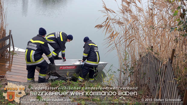 20181120 Kleiner Gewsserschaden auf Teich in der Eigenheimsiedlung Mllersdorf/Guntramsdorf  Foto:  Stefan Schneider BFK BADEN