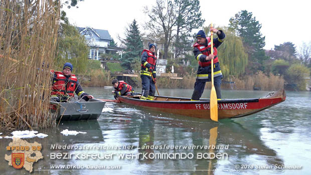 20181120 Kleiner Gewsserschaden auf Teich in der Eigenheimsiedlung Mllersdorf/Guntramsdorf  Foto:  Stefan Schneider BFK BADEN