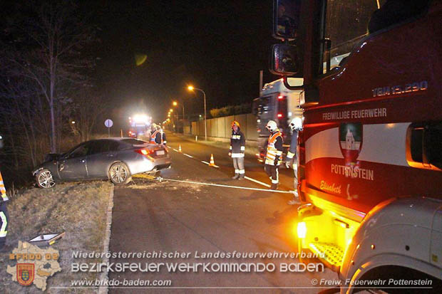 20181129 Verkehrsunfall in Pottenstein auf der LB18 Fotos:  Gerald Schwarz u. Markus Hackl FF Pottenstein