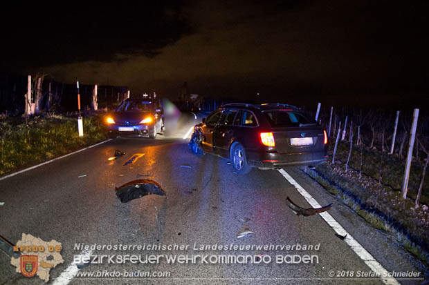 20181208 Seitlicher Frontalcrash zweier Pkw auf der Weinbergstrae bei Pfaffsttten  Foto:  Stefan Schneider