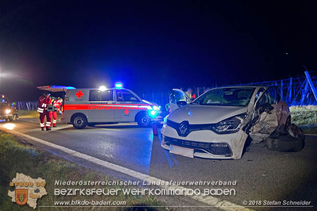 20181208 Seitlicher Frontalcrash zweier Pkw auf der Weinbergstrae bei Pfaffsttten  Foto:  Stefan Schneider