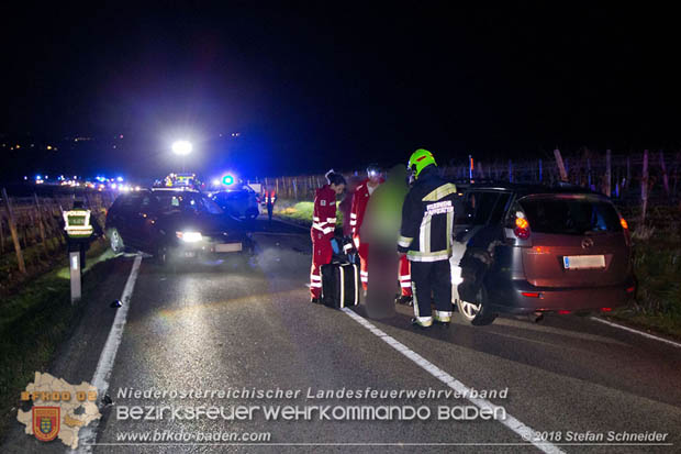 20181208 Seitlicher Frontalcrash zweier Pkw auf der Weinbergstrae bei Pfaffsttten  Foto:  Stefan Schneider