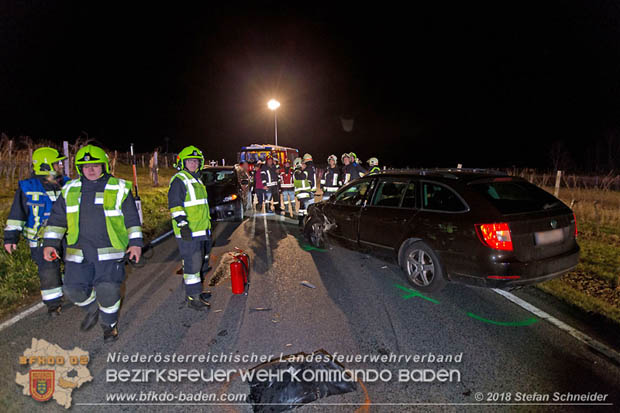 20181208 Seitlicher Frontalcrash zweier Pkw auf der Weinbergstrae bei Pfaffsttten  Foto:  Stefan Schneider