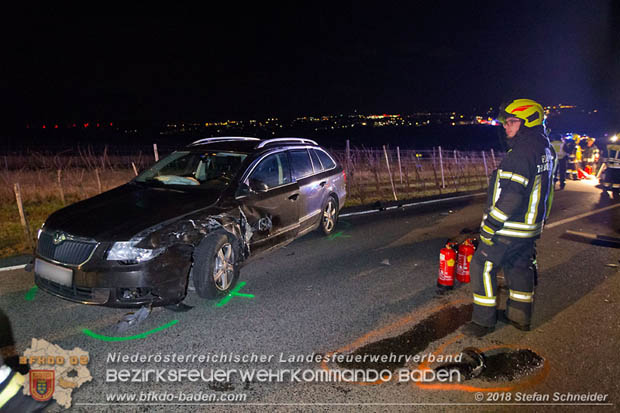 20181208 Seitlicher Frontalcrash zweier Pkw auf der Weinbergstrae bei Pfaffsttten  Foto:  Stefan Schneider