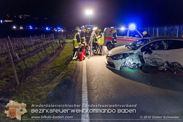 20181208 Seitlicher Frontalcrash zweier Pkw auf der Weinbergstrae bei Pfaffsttten  Foto:  Stefan Schneider