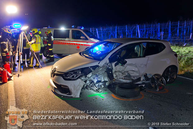 20181208 Seitlicher Frontalcrash zweier Pkw auf der Weinbergstrae bei Pfaffsttten  Foto:  Stefan Schneider