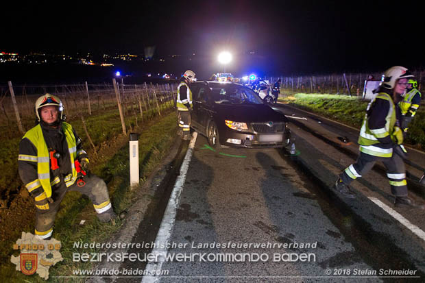 20181208 Seitlicher Frontalcrash zweier Pkw auf der Weinbergstrae bei Pfaffsttten  Foto:  Stefan Schneider