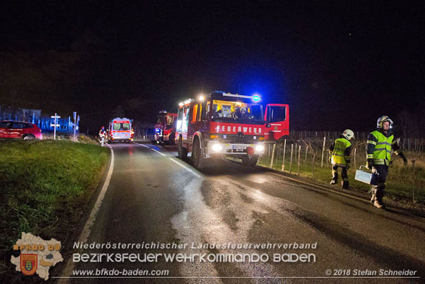 20181208 Seitlicher Frontalcrash zweier Pkw auf der Weinbergstrae bei Pfaffsttten  Foto:  Stefan Schneider