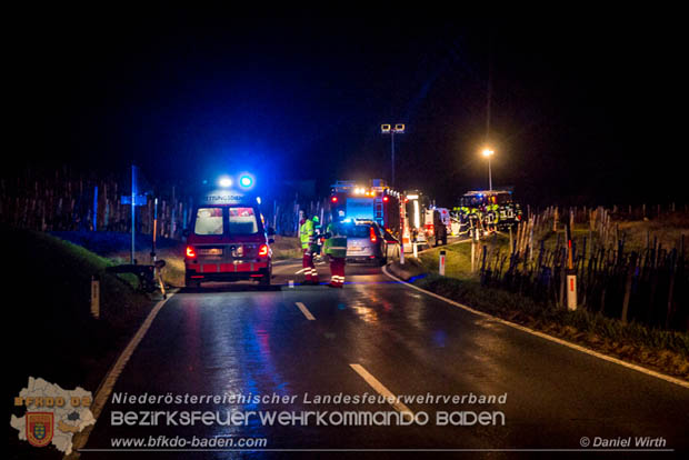 20181208 Seitlicher Frontalcrash zweier Pkw auf der Weinbergstrae bei Pfaffsttten  Foto:  Daniel Wirth