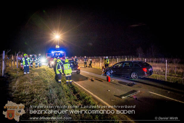 20181208 Seitlicher Frontalcrash zweier Pkw auf der Weinbergstrae bei Pfaffsttten  Foto:  Daniel Wirth