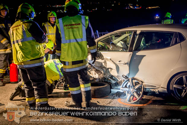 20181208 Seitlicher Frontalcrash zweier Pkw auf der Weinbergstrae bei Pfaffsttten  Foto:  Daniel Wirth