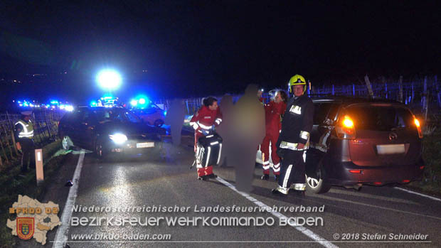 20181208 Seitlicher Frontalcrash zweier Pkw auf der Weinbergstrae bei Pfaffsttten  Foto:  Stefan Schneider