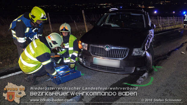 20181208 Seitlicher Frontalcrash zweier Pkw auf der Weinbergstrae bei Pfaffsttten  Foto:  Stefan Schneider