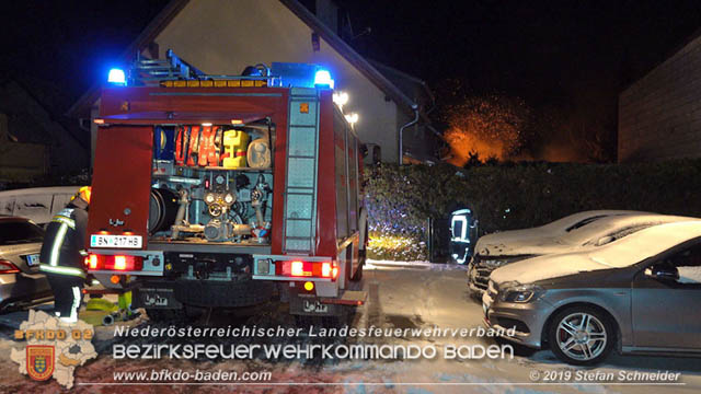 20190103 Brand in einer Tribuswinkler Reihenwohnhausanlage Foto: © Stefan Schneider 20190103 Brand in einer Tribuswinkler Reihenwohnhausanlage Foto: © Stefan Schneider