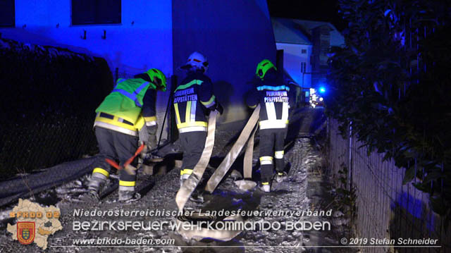 20190103 Brand in einer Tribuswinkler Reihenwohnhausanlage Foto: © Stefan Schneider 20190103 Brand in einer Tribuswinkler Reihenwohnhausanlage Foto: © Stefan Schneider