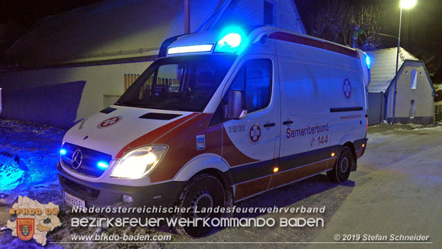 20190103 Brand in einer Tribuswinkler Reihenwohnhausanlage Foto: © Stefan Schneider 20190103 Brand in einer Tribuswinkler Reihenwohnhausanlage Foto: © Stefan Schneider