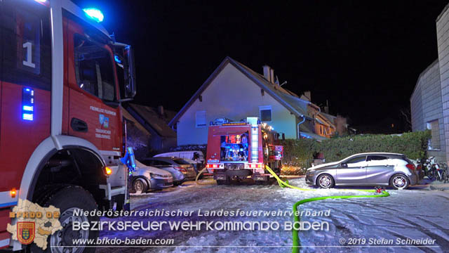 20190103 Brand in einer Tribuswinkler Reihenwohnhausanlage  Foto:  Stefan Schneider