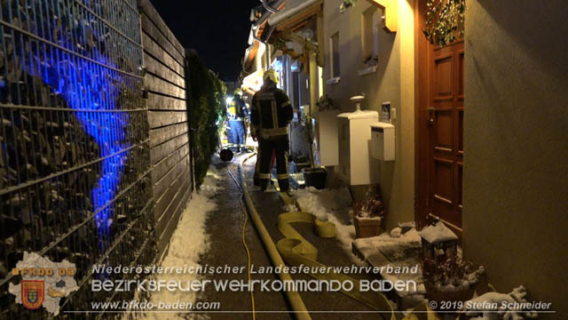 20190103 Brand in einer Tribuswinkler Reihenwohnhausanlage Foto: © Stefan Schneider 20190103 Brand in einer Tribuswinkler Reihenwohnhausanlage Foto: © Stefan Schneider