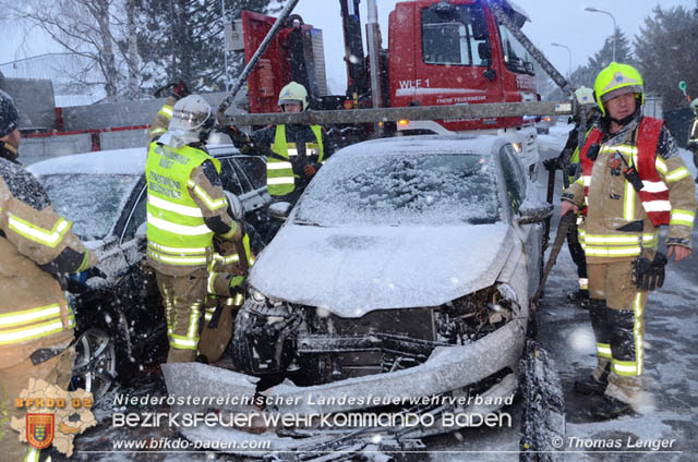 20190103 Verkehrsunfall bei dichtem Schneetreiben auf der L150  Foto:  Thomas Lenger