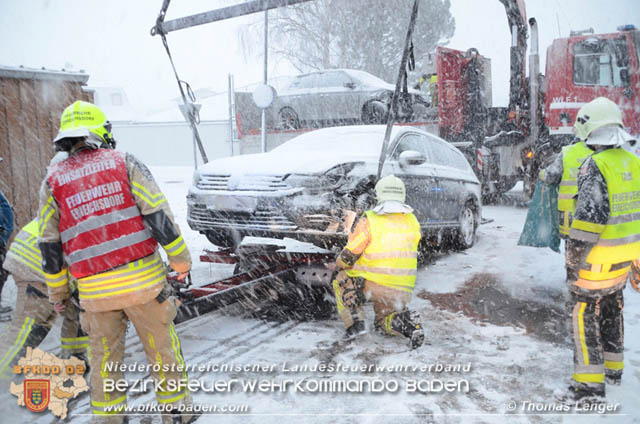 20190103 Verkehrsunfall bei dichtem Schneetreiben auf der L150  Foto:  Thomas Lenger