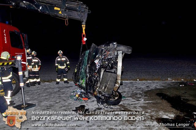 20190103 Schwerer Verkehrsunfall auf der LB60 X L155  Foto:  Thomas Lenger