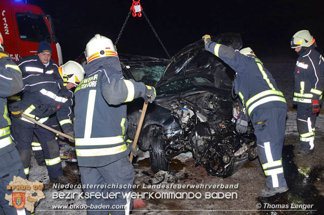 20190103 Schwerer Verkehrsunfall auf der LB60 X L155  Foto:  Thomas Lenger