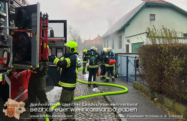 20190105 Kchenbrand in Schnau a.d.Triesting  Foto:  Freiwillige Feuerwehr Schnau