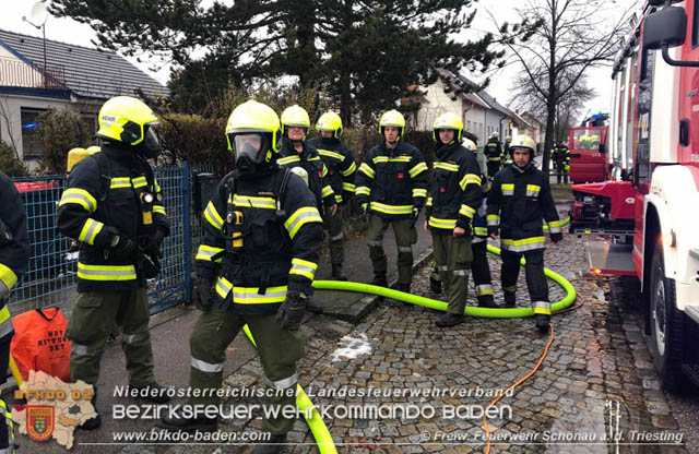 20190105 Kchenbrand in Schnau a.d.Triesting  Foto:  Freiwillige Feuerwehr Schnau