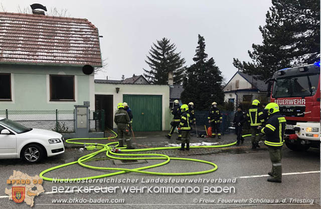 20190105 Kchenbrand in Schnau a.d.Triesting  Foto:  Freiwillige Feuerwehr Schnau