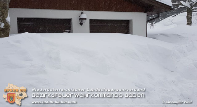 20190112 Katastrophen-Hilfsdiensteinsatz im Bezirk Lilienfeld  Foto:  Alexander Wolf