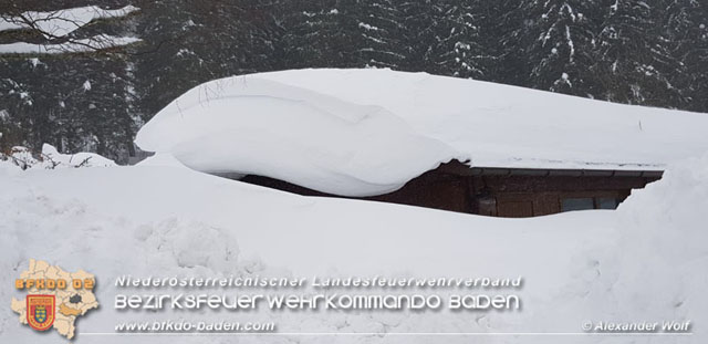 20190112 Katastrophen-Hilfsdiensteinsatz im Bezirk Lilienfeld  Foto:  Alexander Wolf