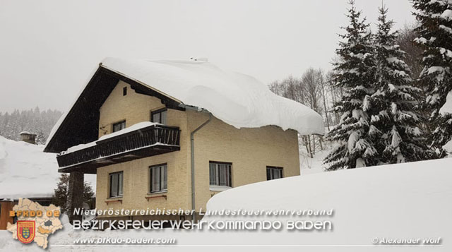 20190112 Katastrophen-Hilfsdiensteinsatz im Bezirk Lilienfeld  Foto:  Alexander Wolf