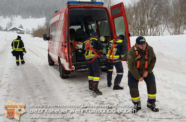 20190112 Katastrophen-Hilfsdiensteinsatz im Bezirk Lilienfeld  Foto:  Alexander Wolf